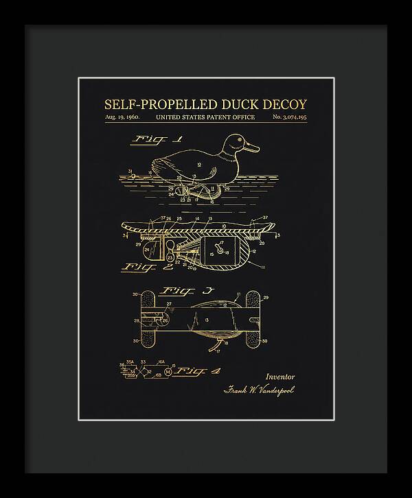 Self Propelled Duck Decoy Gold Patent Us3074195a