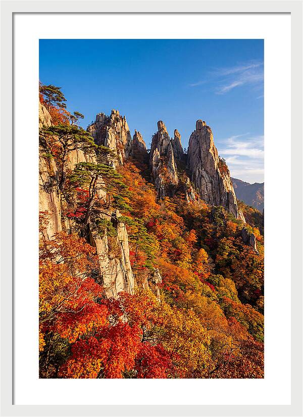 Seoraksan Mountain In Autumn Glory