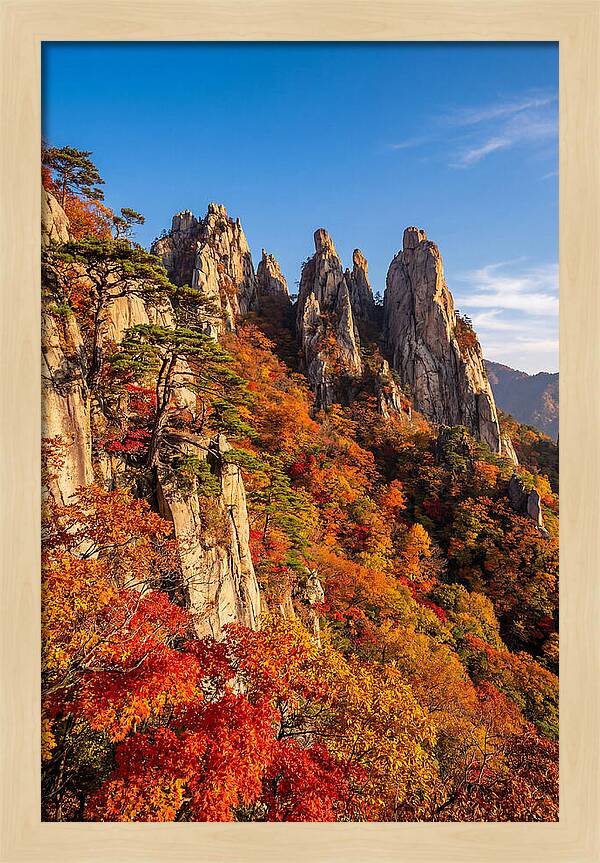Seoraksan Mountain In Autumn Glory