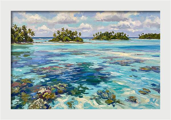 Serene Atoll Reflections