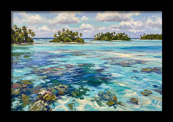 Serene Atoll Reflections