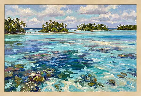 Serene Atoll Reflections