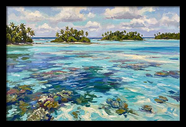 Serene Atoll Reflections
