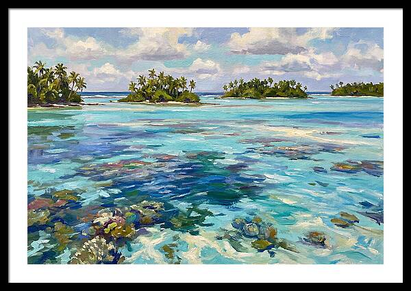 Serene Atoll Reflections