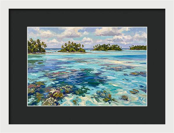 Serene Atoll Reflections