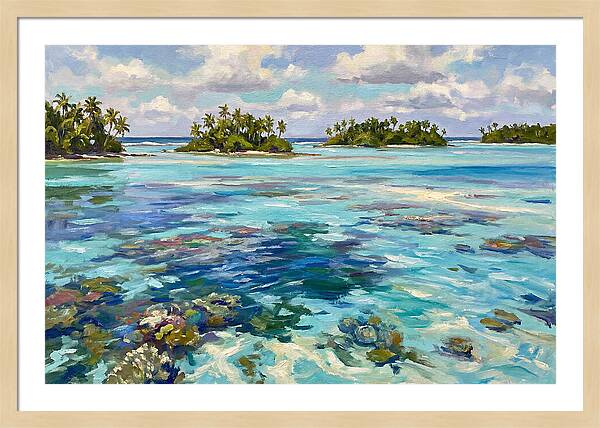 Serene Atoll Reflections