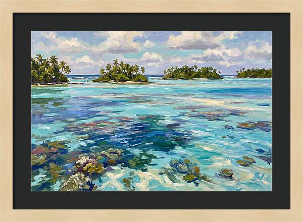Serene Atoll Reflections