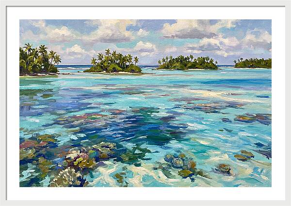 Serene Atoll Reflections