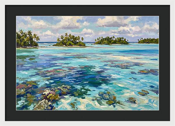 Serene Atoll Reflections
