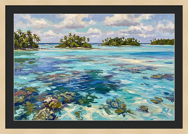 Serene Atoll Reflections