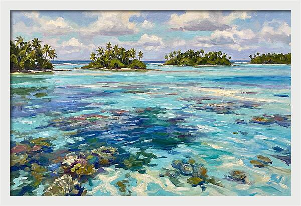 Serene Atoll Reflections