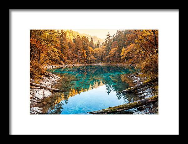 Serene Autumn At Five Flower Lake