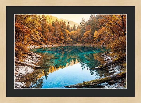 Serene Autumn At Five Flower Lake