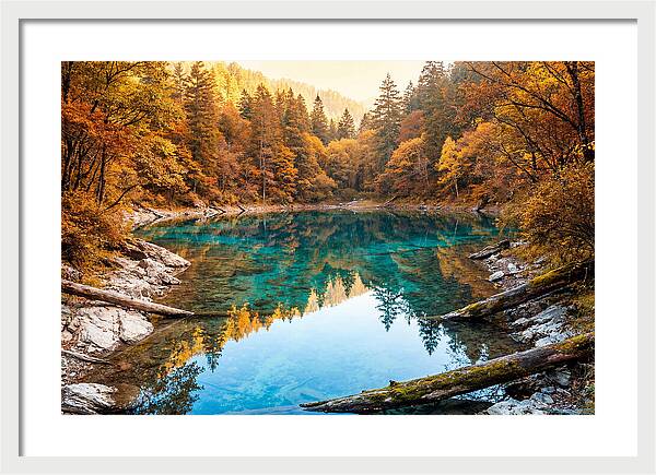 Serene Autumn At Five Flower Lake