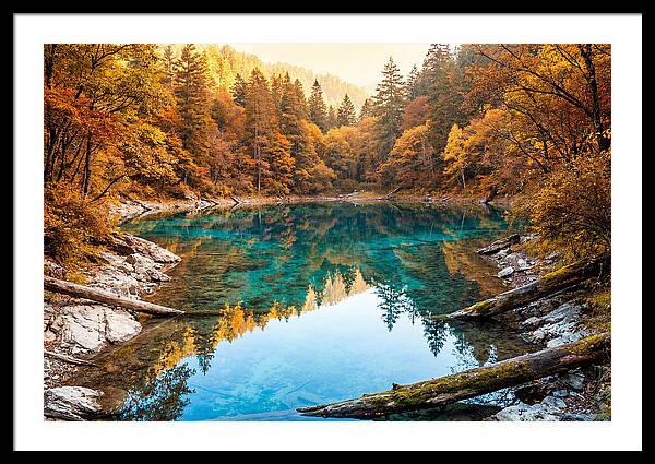 Serene Autumn At Five Flower Lake
