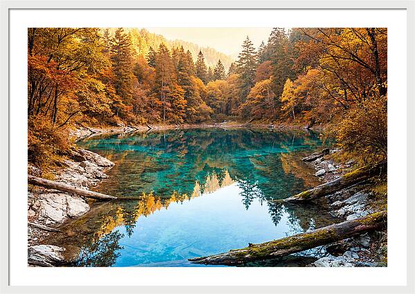 Serene Autumn At Five Flower Lake