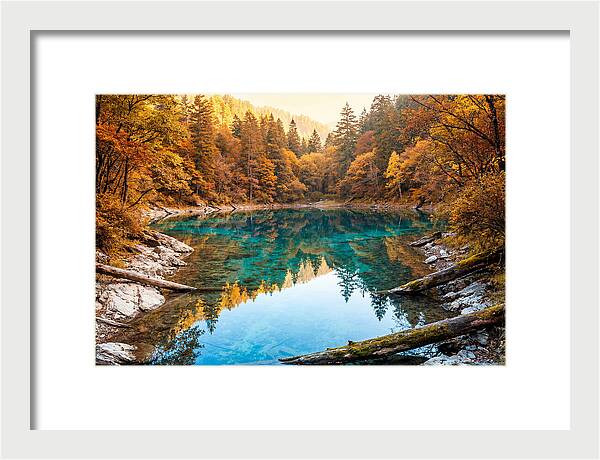Serene Autumn At Five Flower Lake