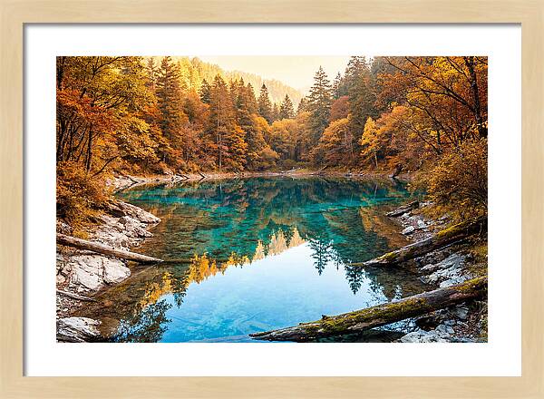 Serene Autumn At Five Flower Lake