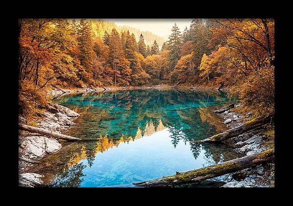 Serene Autumn At Five Flower Lake