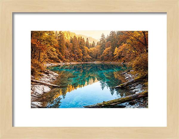 Serene Autumn At Five Flower Lake