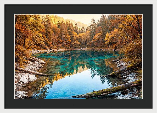 Serene Autumn At Five Flower Lake