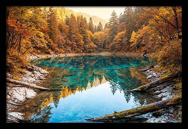 Serene Autumn At Five Flower Lake