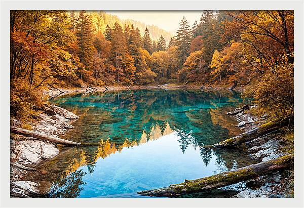 Serene Autumn At Five Flower Lake