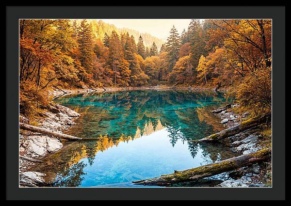 Serene Autumn At Five Flower Lake