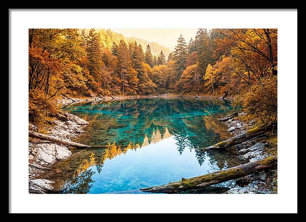 Serene Autumn At Five Flower Lake