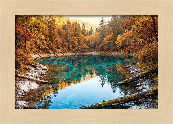 Serene Autumn At Five Flower Lake
