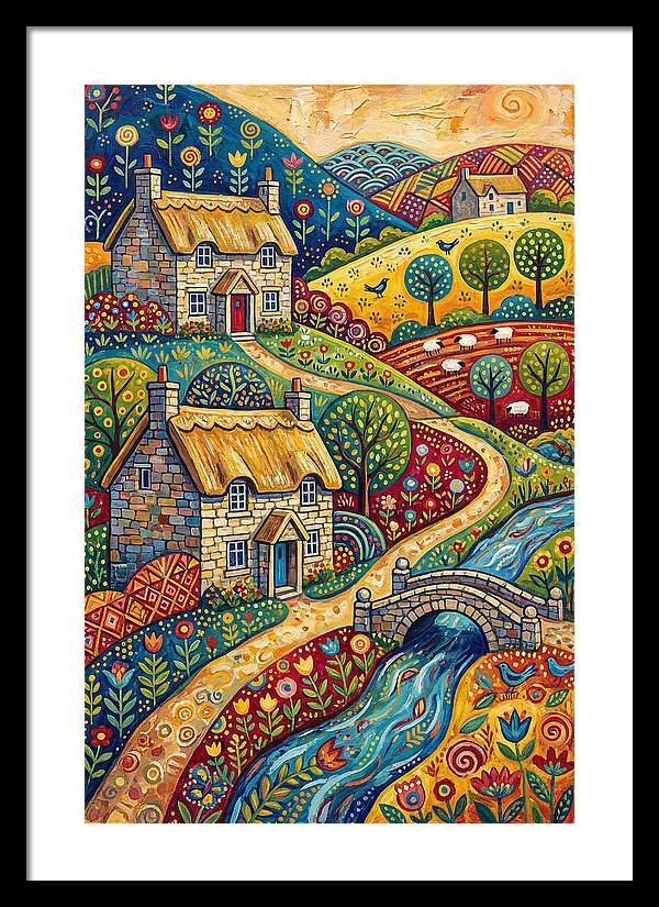 Serene Beauty Of A Historic Village