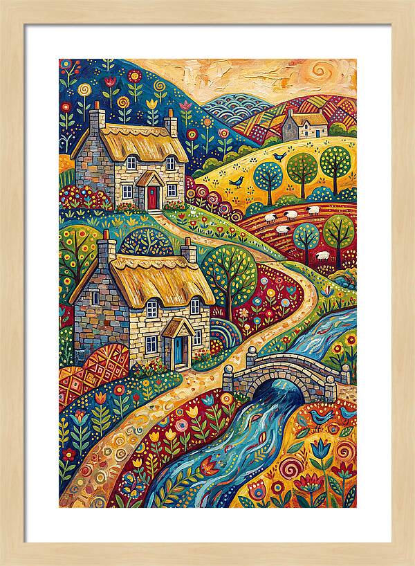 Serene Beauty Of A Historic Village