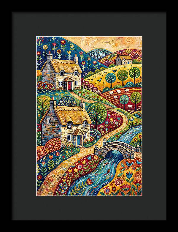 Serene Beauty Of A Historic Village