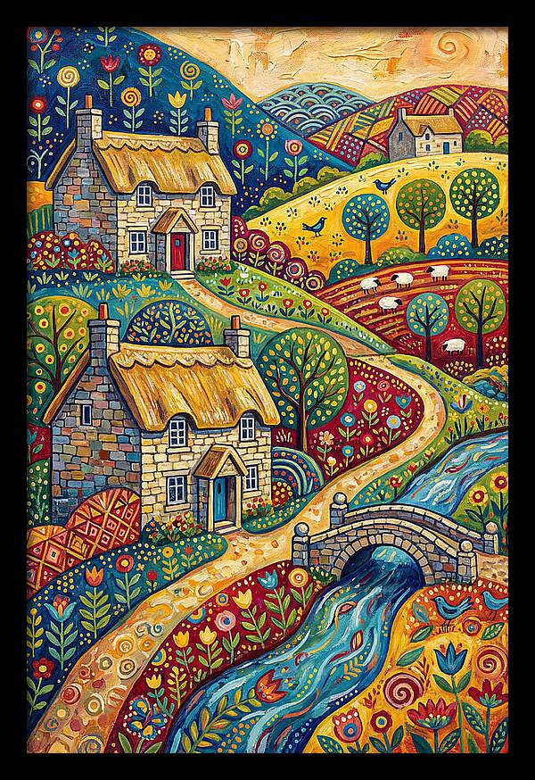 Serene Beauty Of A Historic Village