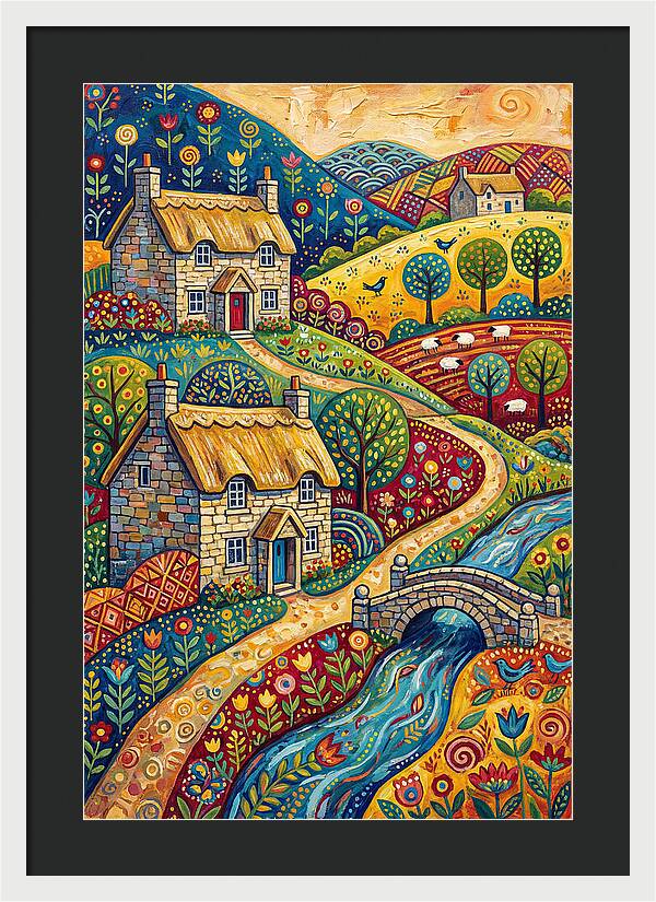 Serene Beauty Of A Historic Village