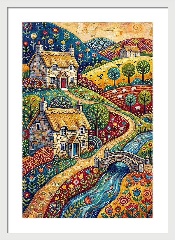 Serene Beauty Of A Historic Village