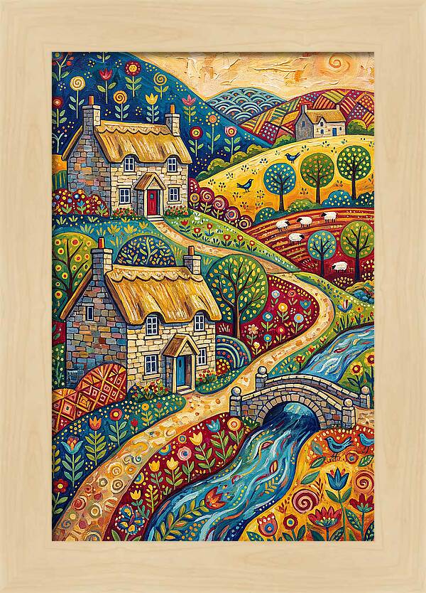Serene Beauty Of A Historic Village