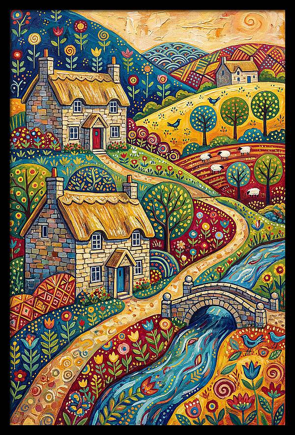 Serene Beauty Of A Historic Village