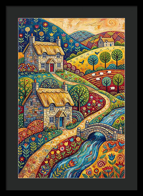 Serene Beauty Of A Historic Village