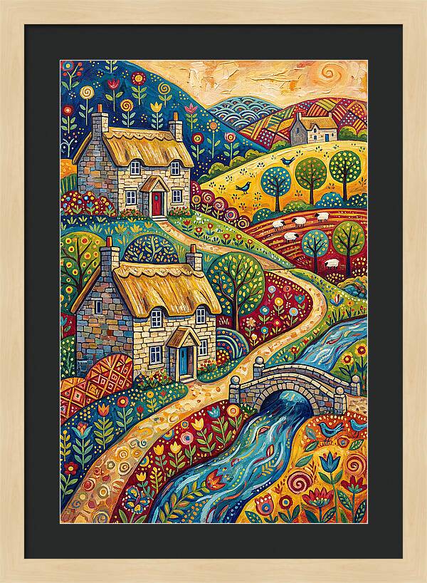 Serene Beauty Of A Historic Village
