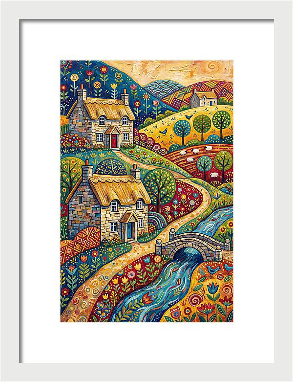 Serene Beauty Of A Historic Village