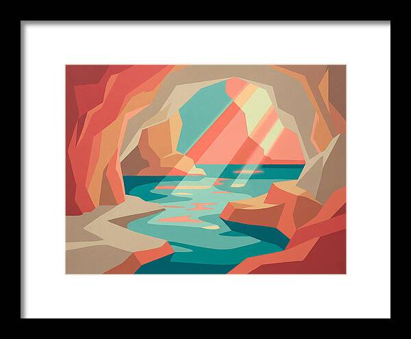 Serene Cave By The Sea