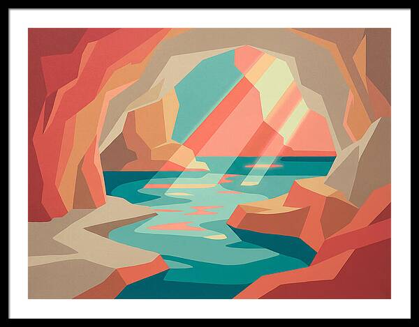 Serene Cave By The Sea