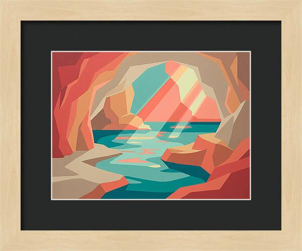 Serene Cave By The Sea