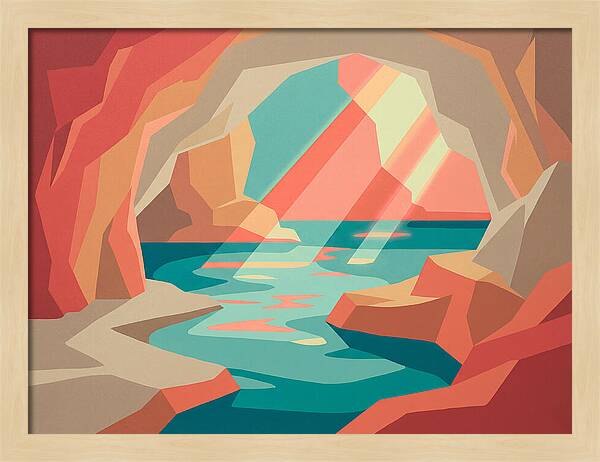 Serene Cave By The Sea