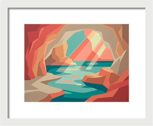 Serene Cave By The Sea