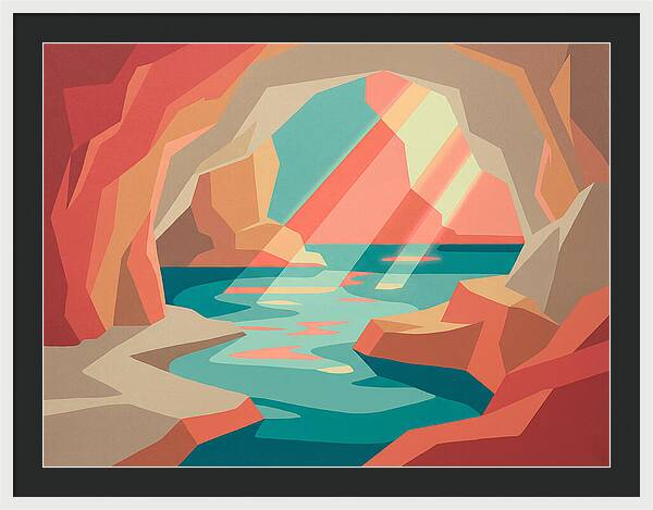 Serene Cave By The Sea