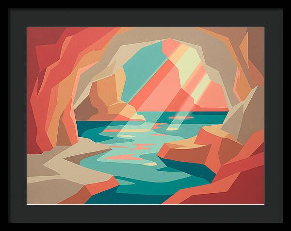 Serene Cave By The Sea