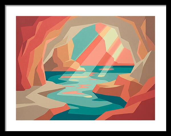 Serene Cave By The Sea