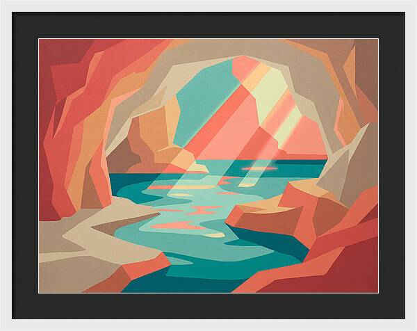 Serene Cave By The Sea